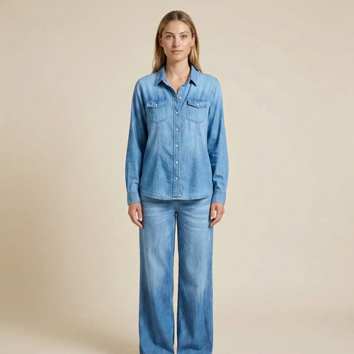 Denim Pajama Set